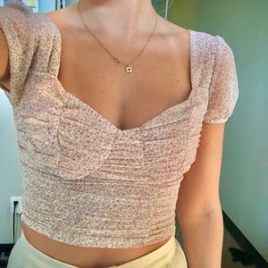 Princess Polly — Tallulah Crop Top White